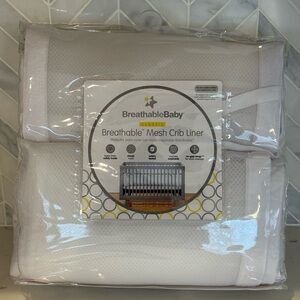 BreathableBaby White Mesh Crib Liner